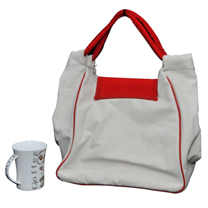 The Carry-All; Women Special Hand Bag Designed With Felt Handles And Flap by Green Petal Ventures