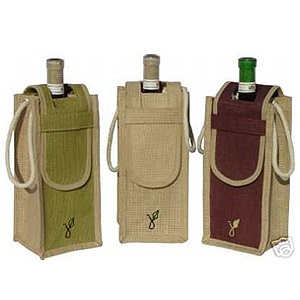 Natural Fibre Jute Wine Holder Bags