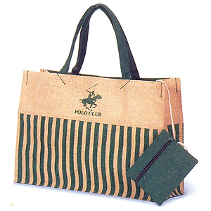 100% Natural And Colored Reusable Jute Hessian Carrier Shopping Bag By Green Petal Ventures.